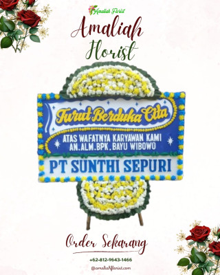 Papan Bunga Duka di Tomohon Timur