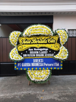 Papan Bunga Duka di Tomohon Timur