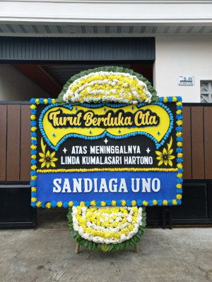 Papan Bunga Duka di Tomohon Timur